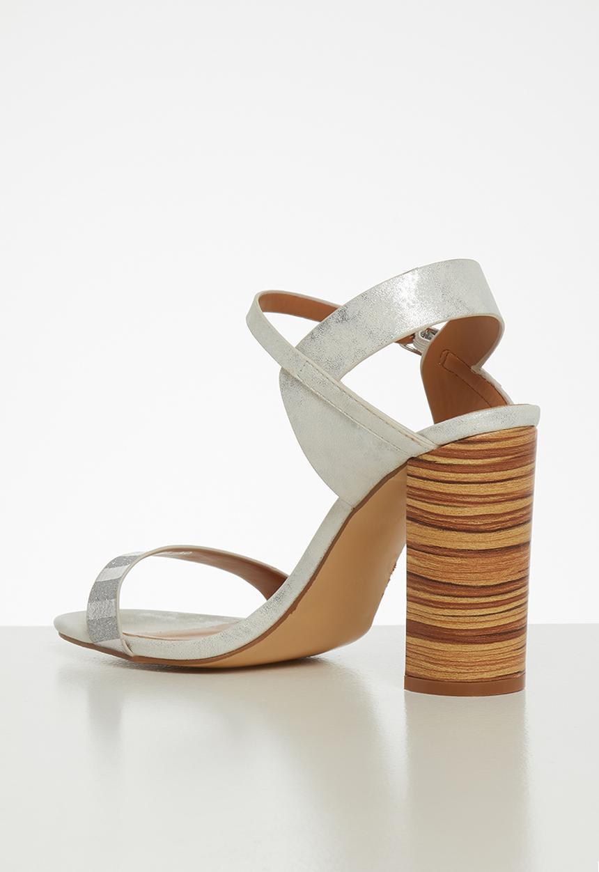 Footwork - Macey heel - white & silver