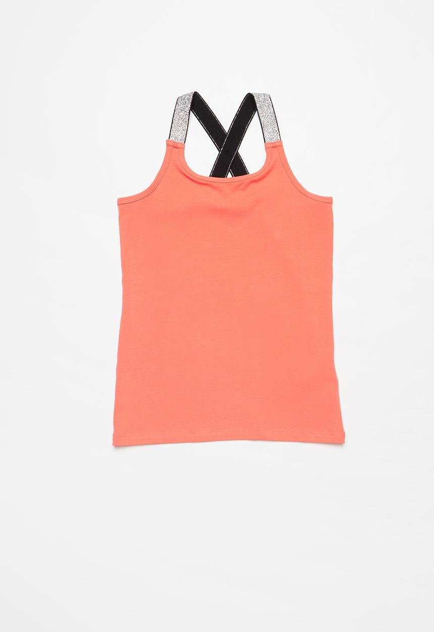 Name It - Als xsl racer tank top - coral