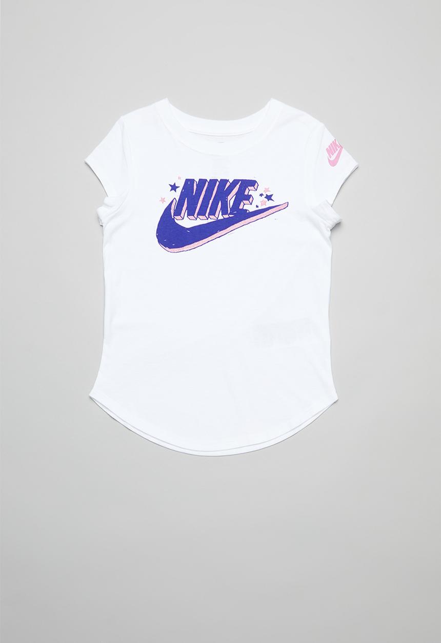 Nike - Futura regrind short sleeve scoop tee - white