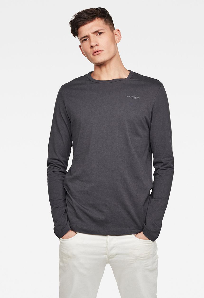 G-STAR - Block originals gr slim long sleeve - grey