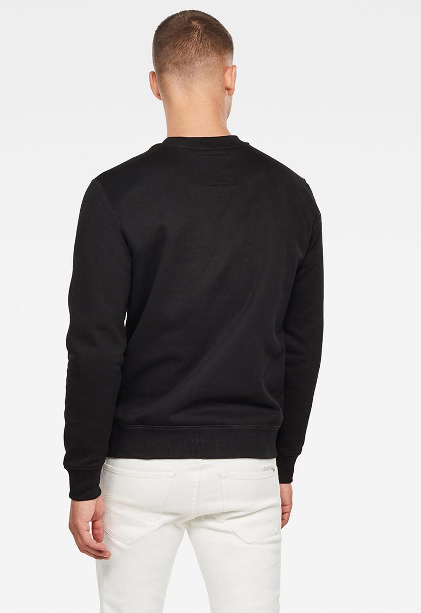 G-STAR - Originals logo graphic sweater - black