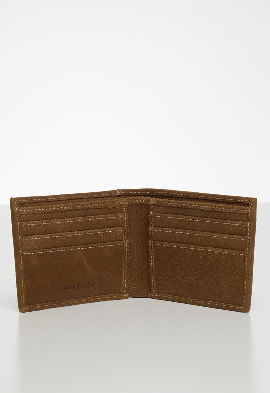 BOSSI - Leather rdisrch wallet - tan