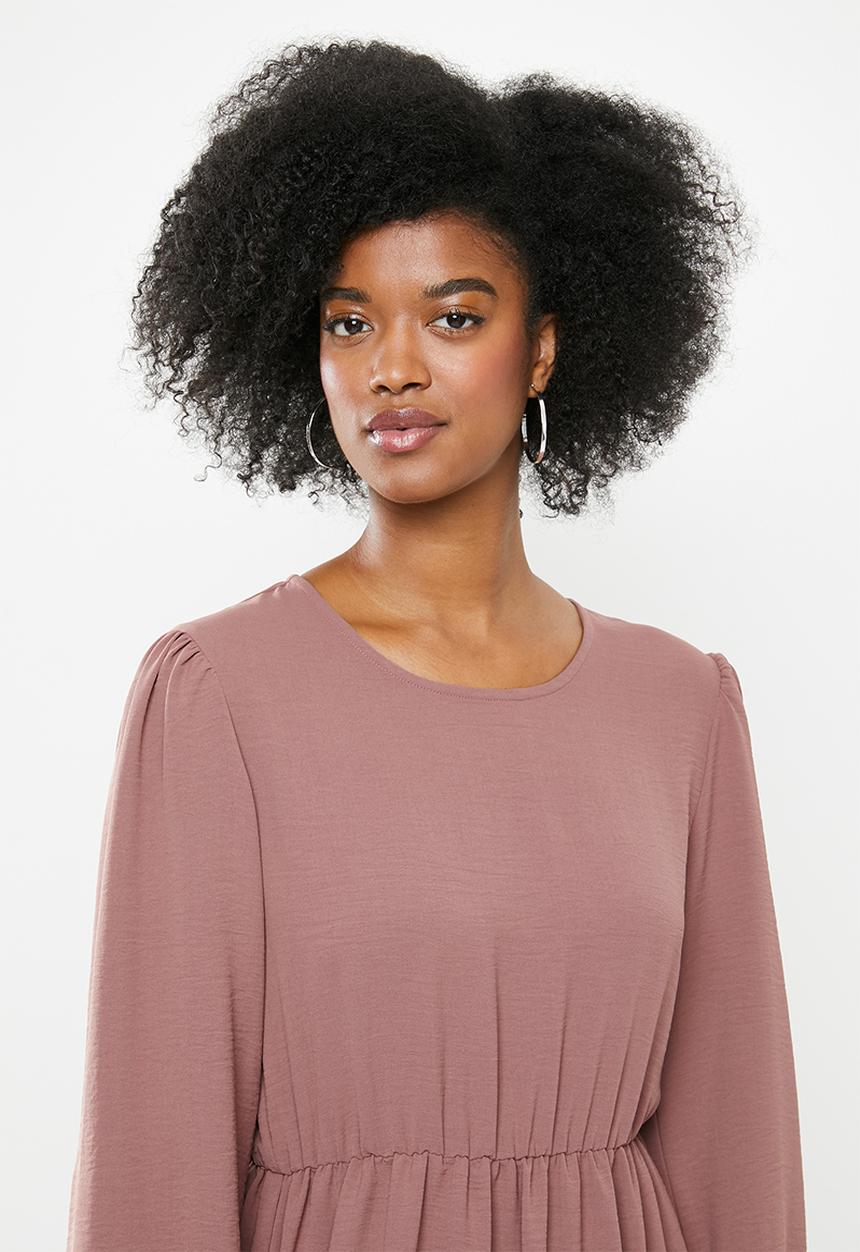 Blake - Tiered midi dress - purple