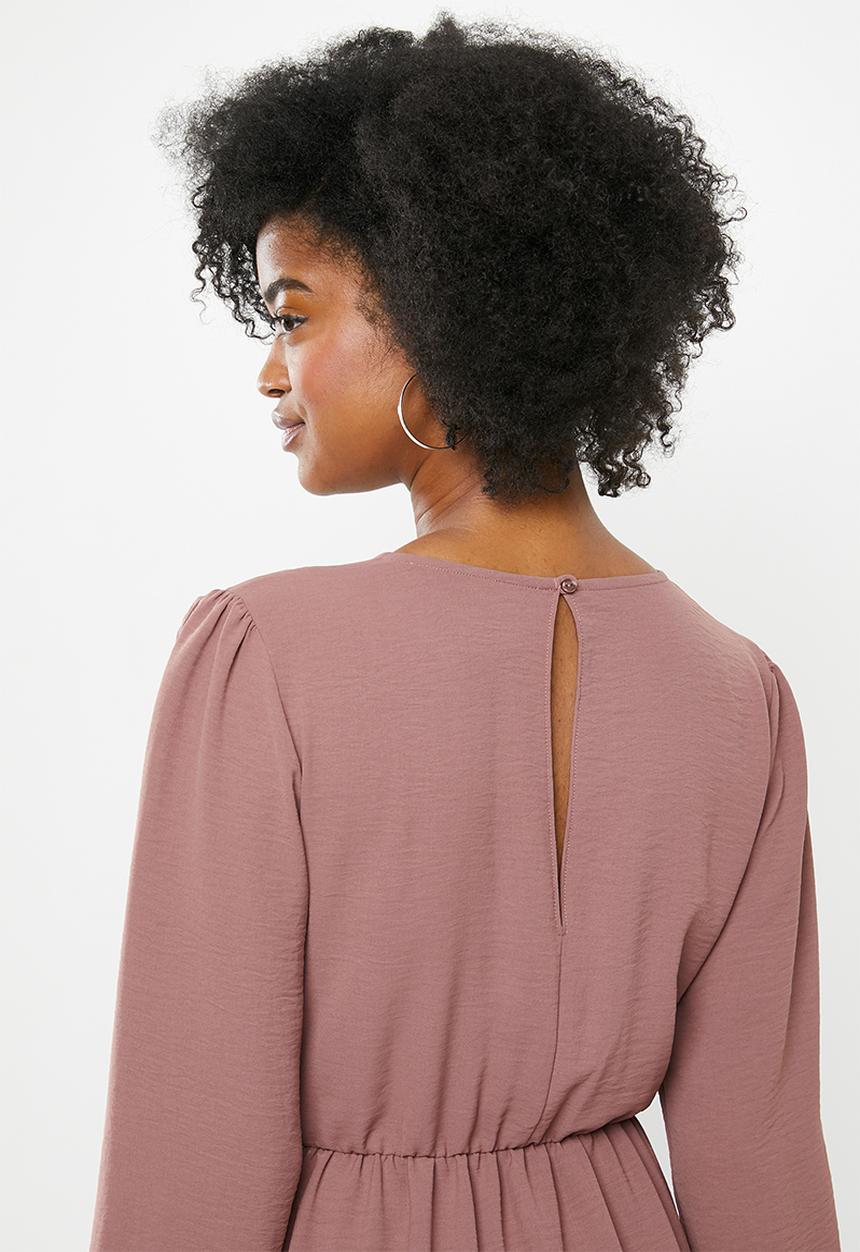 Blake - Tiered midi dress - purple