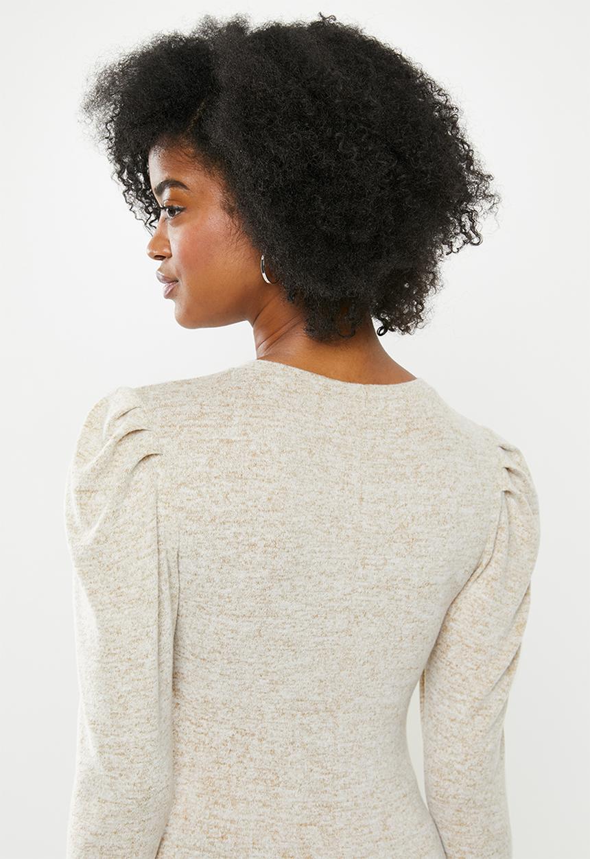 Blake - Soft touch mini dress - neutral 