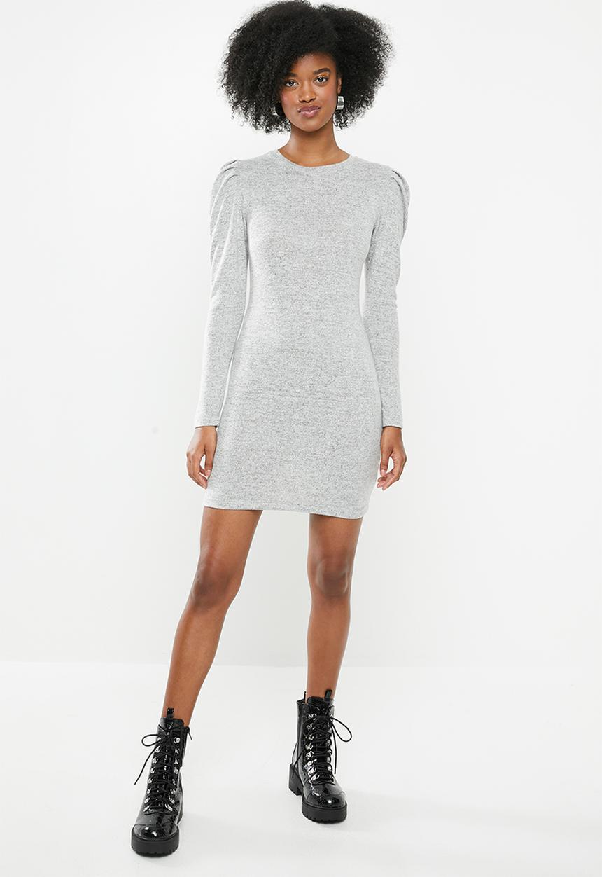 Blake - Cut and sew mini dress - grey
