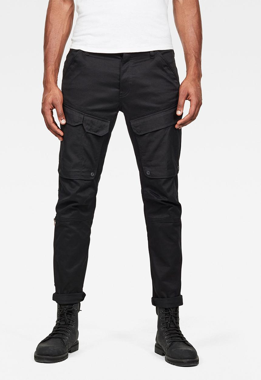 G-STAR - Front pocket slim fit cargo pants - black