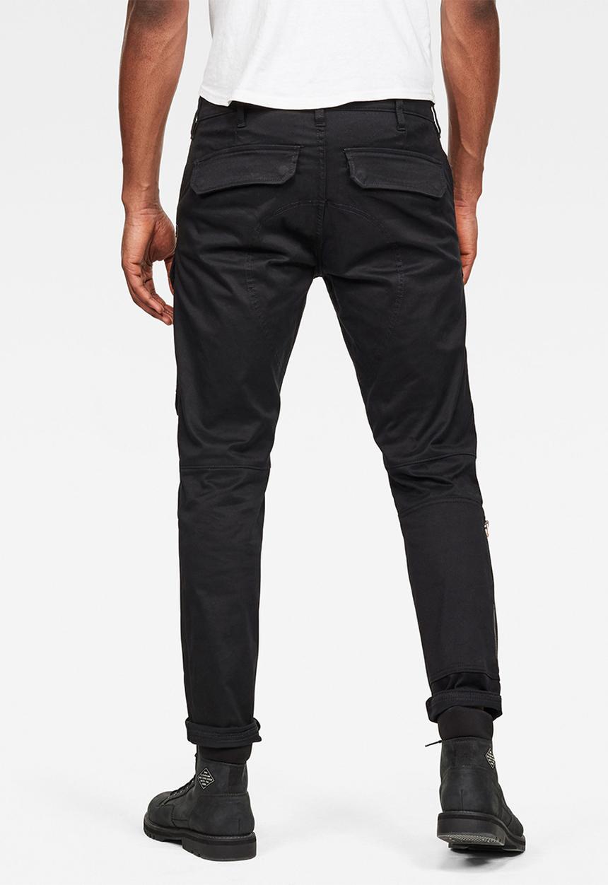 G-STAR - Front pocket slim fit cargo pants - black