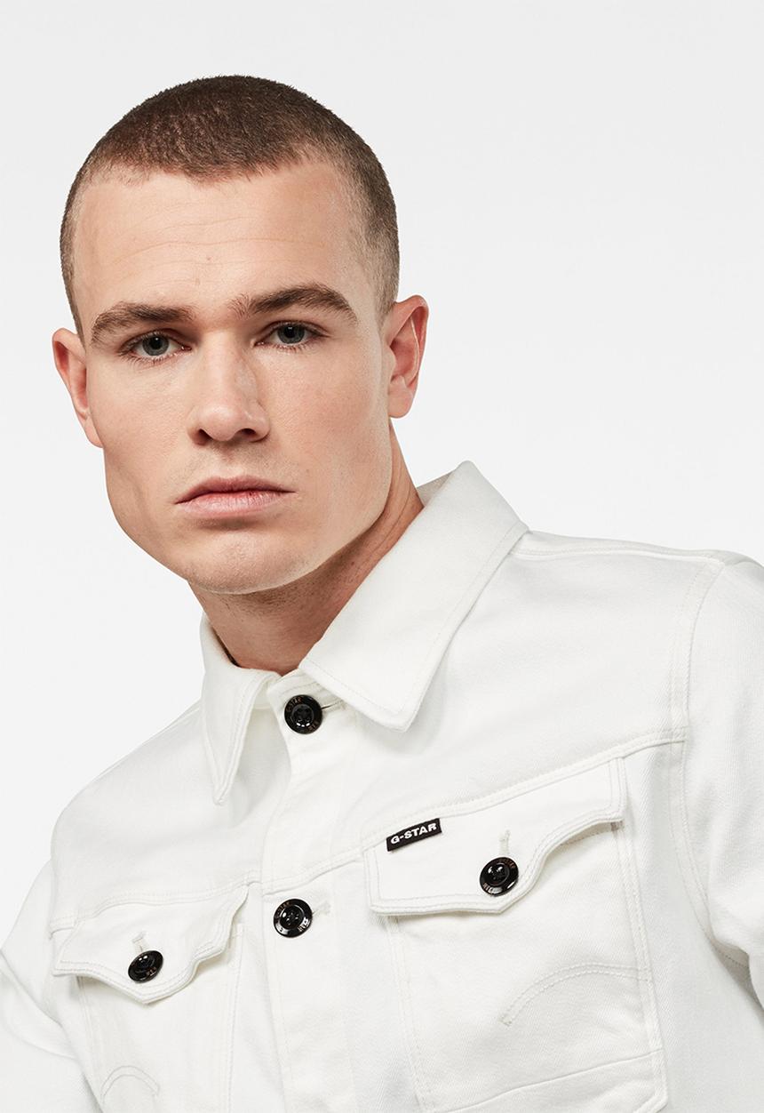 G-STAR - Arc 3D slim fit jacket - off white