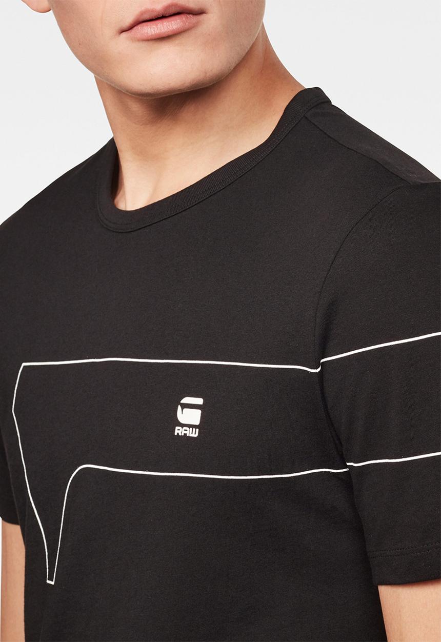 G-STAR - One gr slim short sleeve tee - black