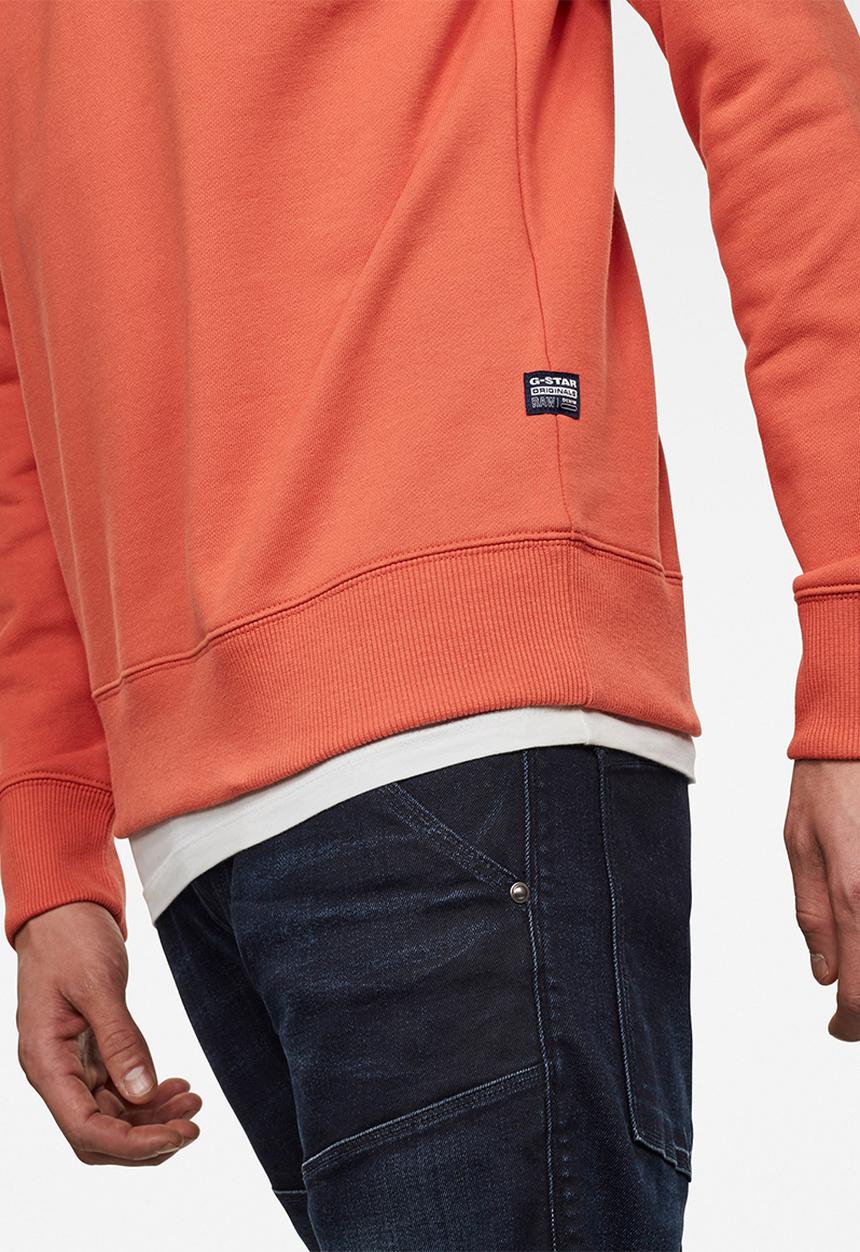 G-STAR - Fast raglan graphic sweater - coral