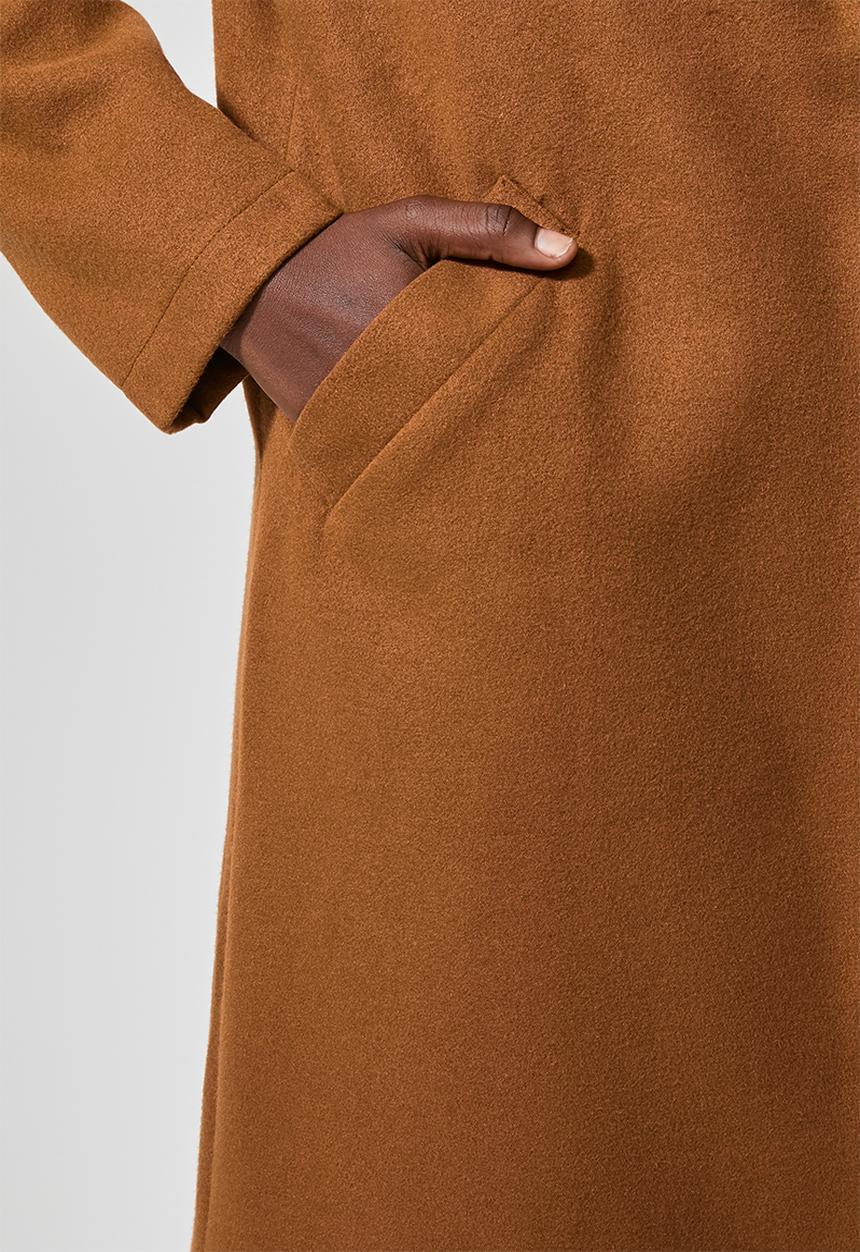 Superbalist - Single breasted unlined blazer coat - brown