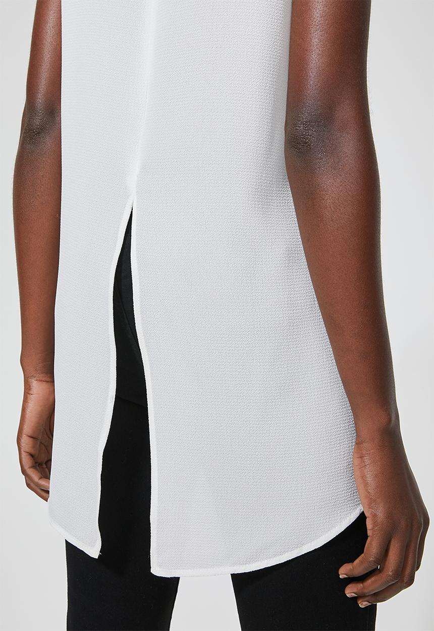 Superbalist - Sleeveless longline shell - white