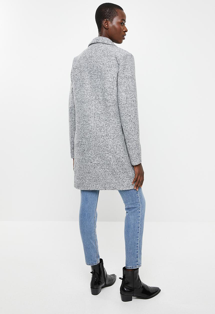 ONLY - Larya melange coat - light grey