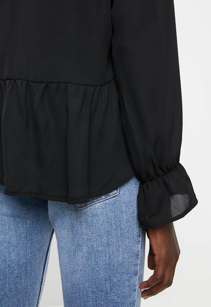 ONLY - Ella long sleeve top - black