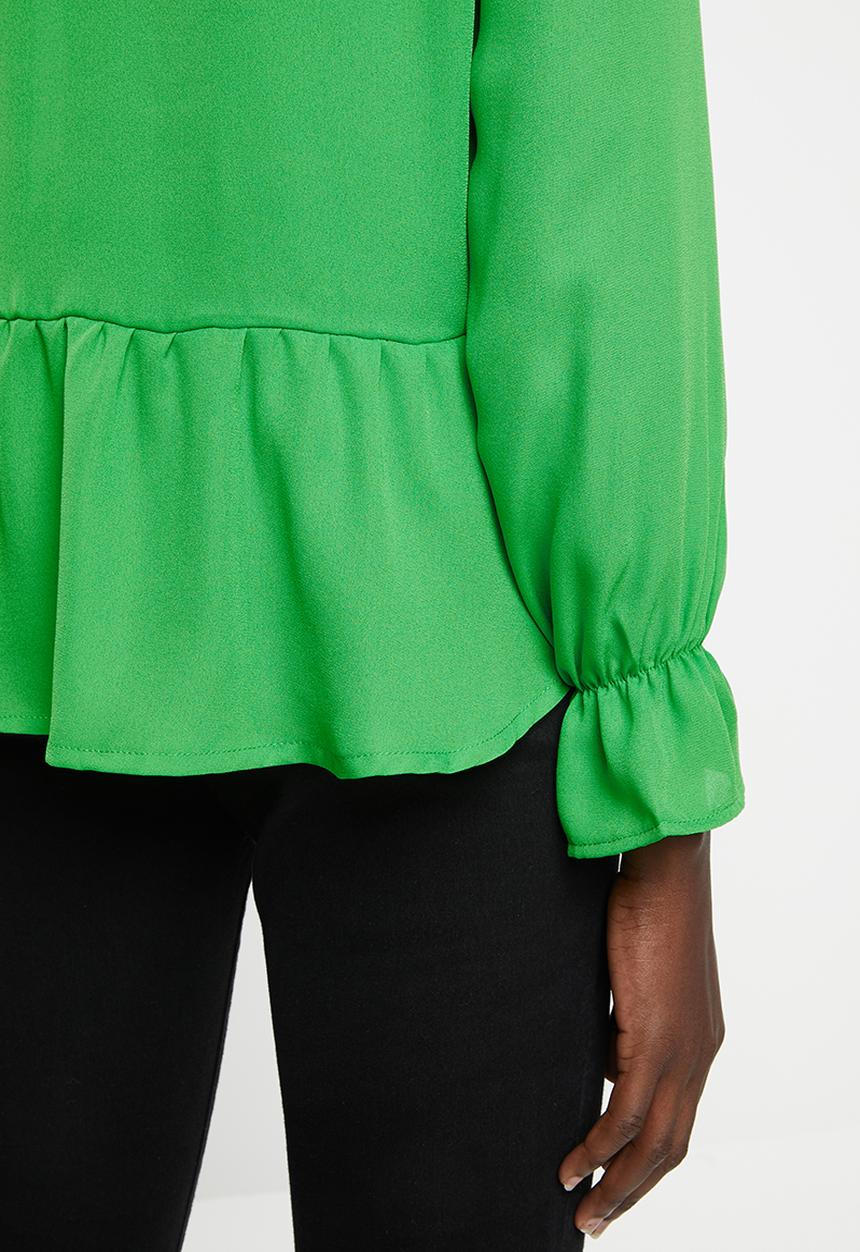 ONLY - Ella long sleeve top - green
