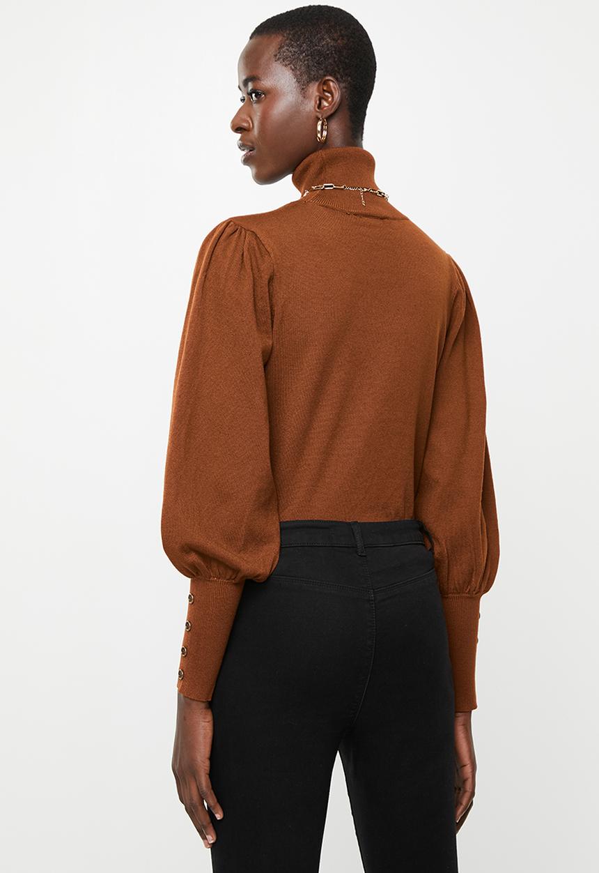 ONLY - Julia rollneck pullover - brown