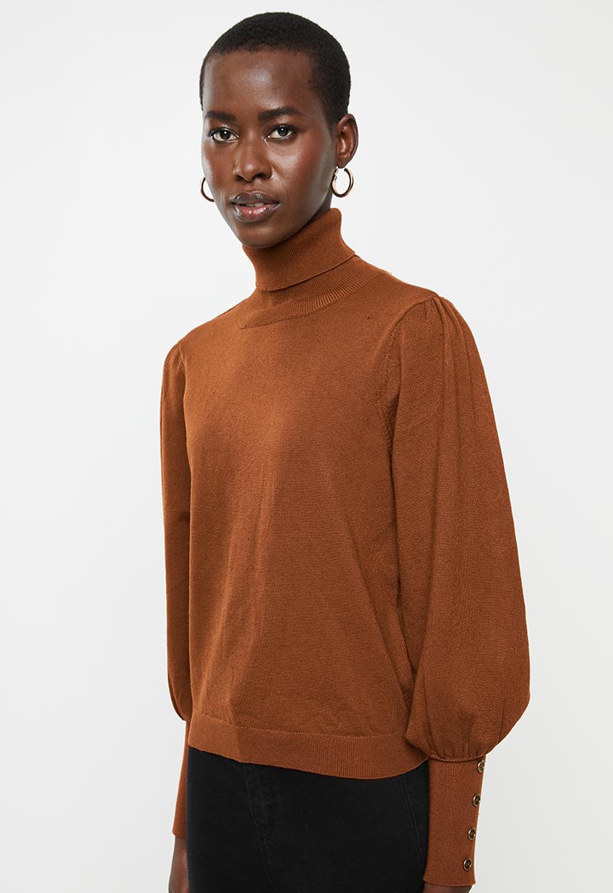 ONLY - Julia rollneck pullover - brown
