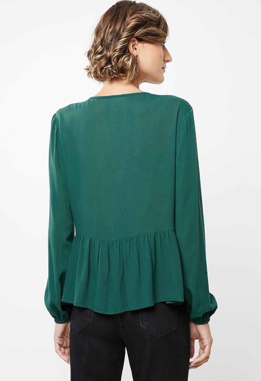 edit - Peasant blouse - green