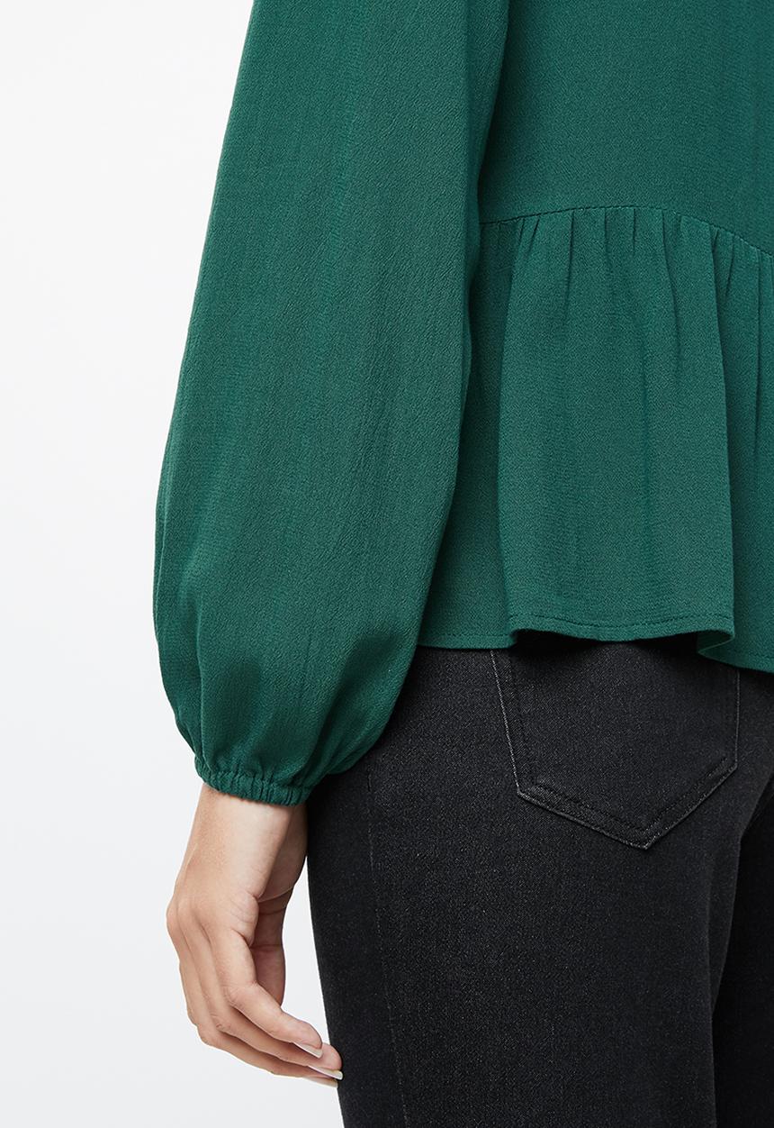 edit - Peasant blouse - green