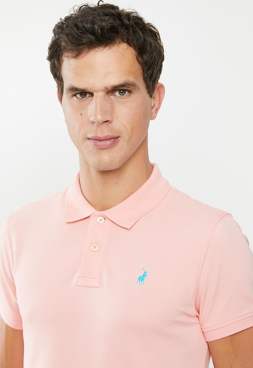 POLO - Carter custom fit short sleeve pique golfer - pink