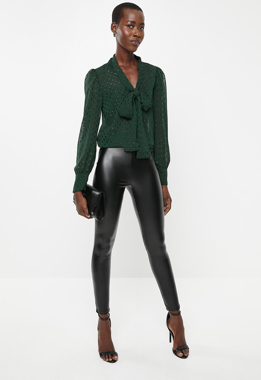 MILLA - Kitty bow blouse - green
