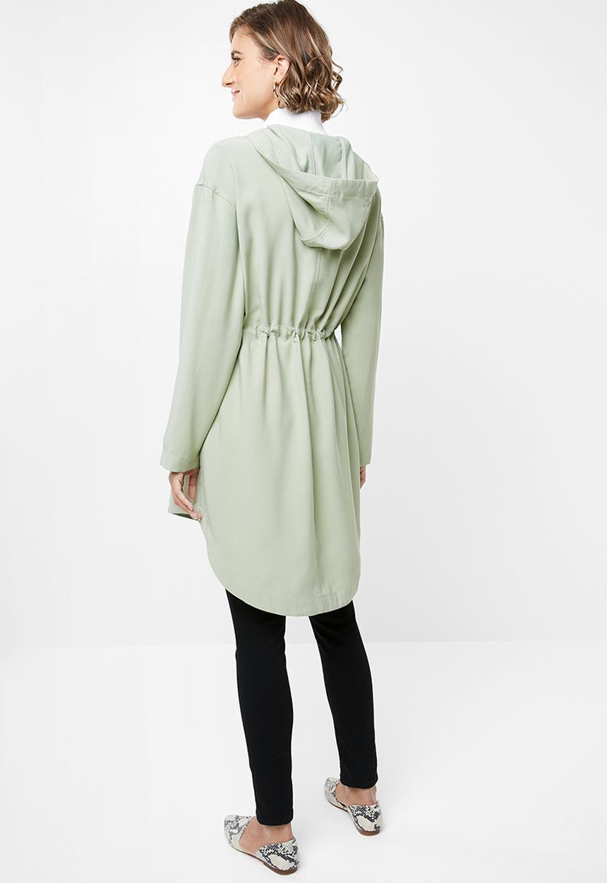 edit - Hooded lightweight parka - green
