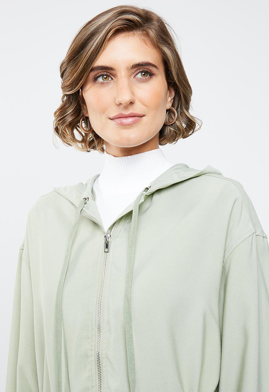 edit - Hooded lightweight parka - green