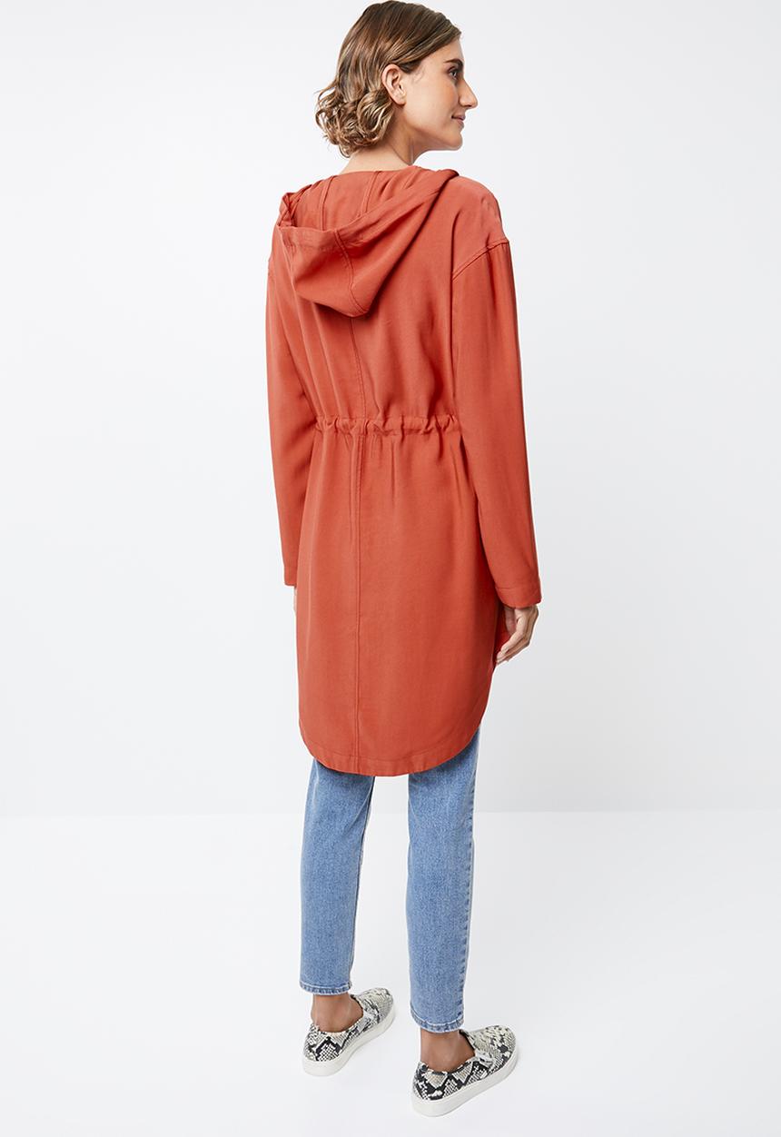 edit - Hooded lightweight parka - orange