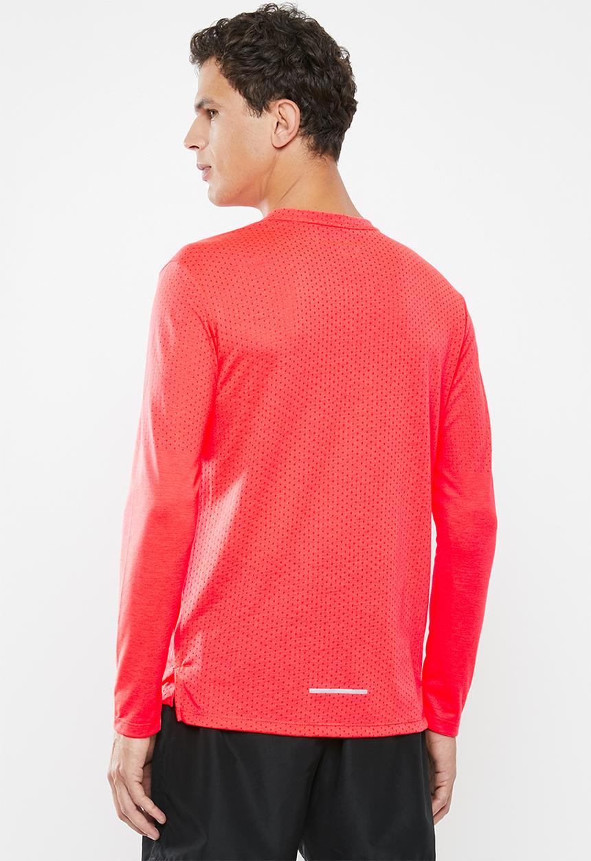 Nike - Nike rise 365 long sleeve tee - orange