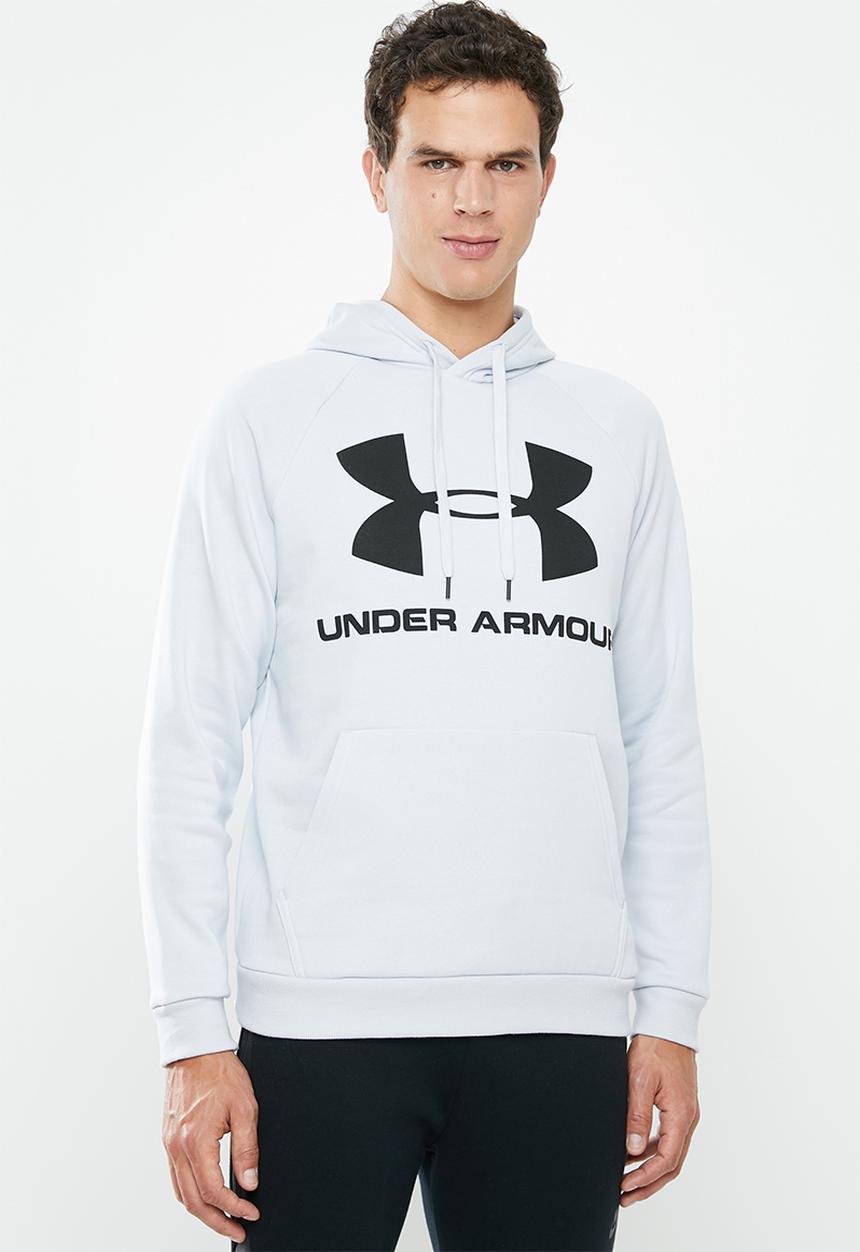 Under Armour - Rival sportstyle logo hoodie - grey