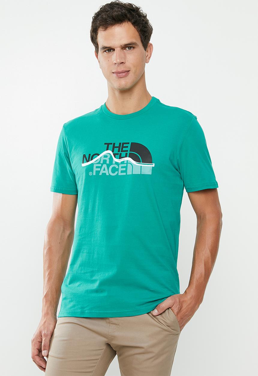 The North Face - Mountain line tee - green