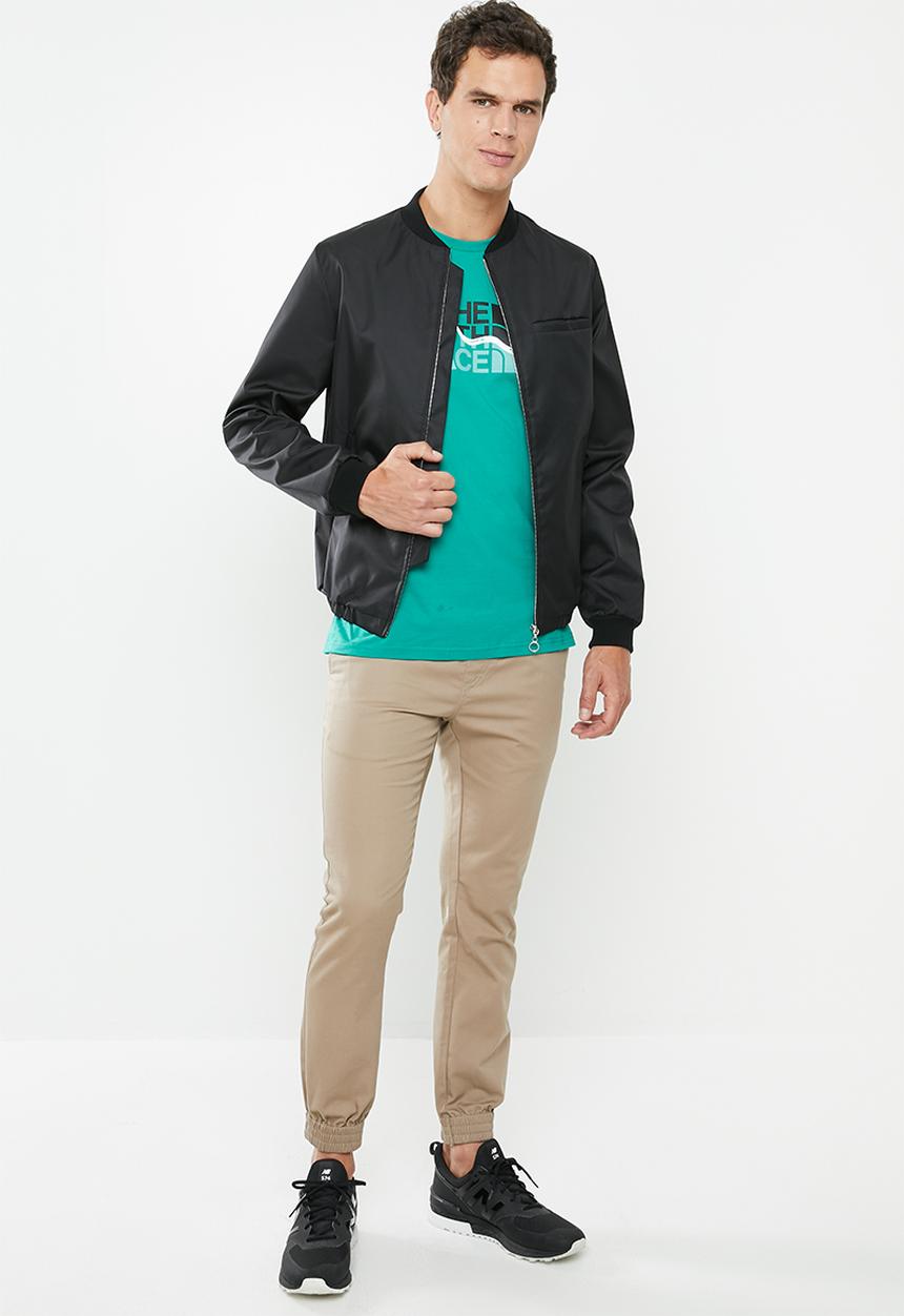 The North Face - Mountain line tee - green
