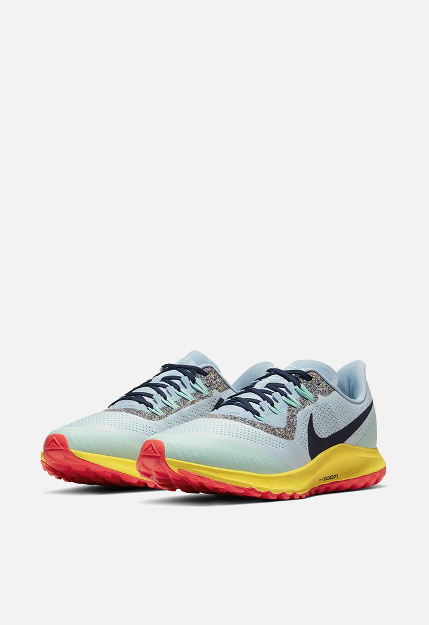 Nike - Air Zoom Pegasus 36 trail - aura / blackened blue-lt armory blue