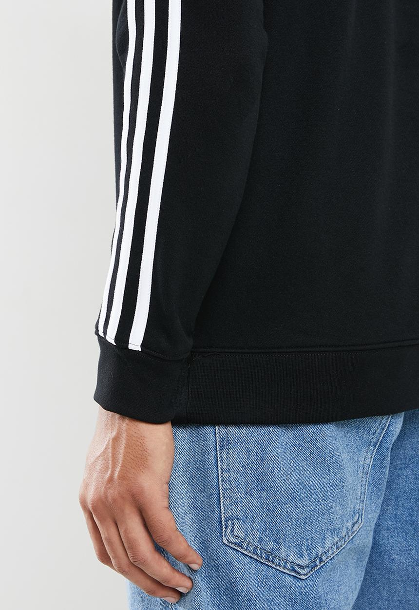 adidas Originals - 3 Stripes crew sweatshirt - black