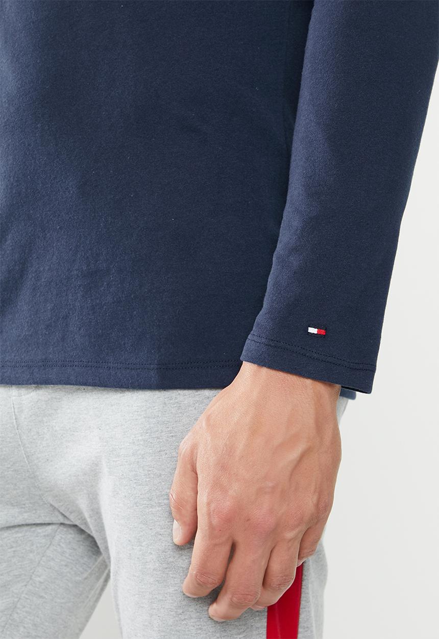 Tommy Hilfiger - Essential long sleeve tee logo - navy