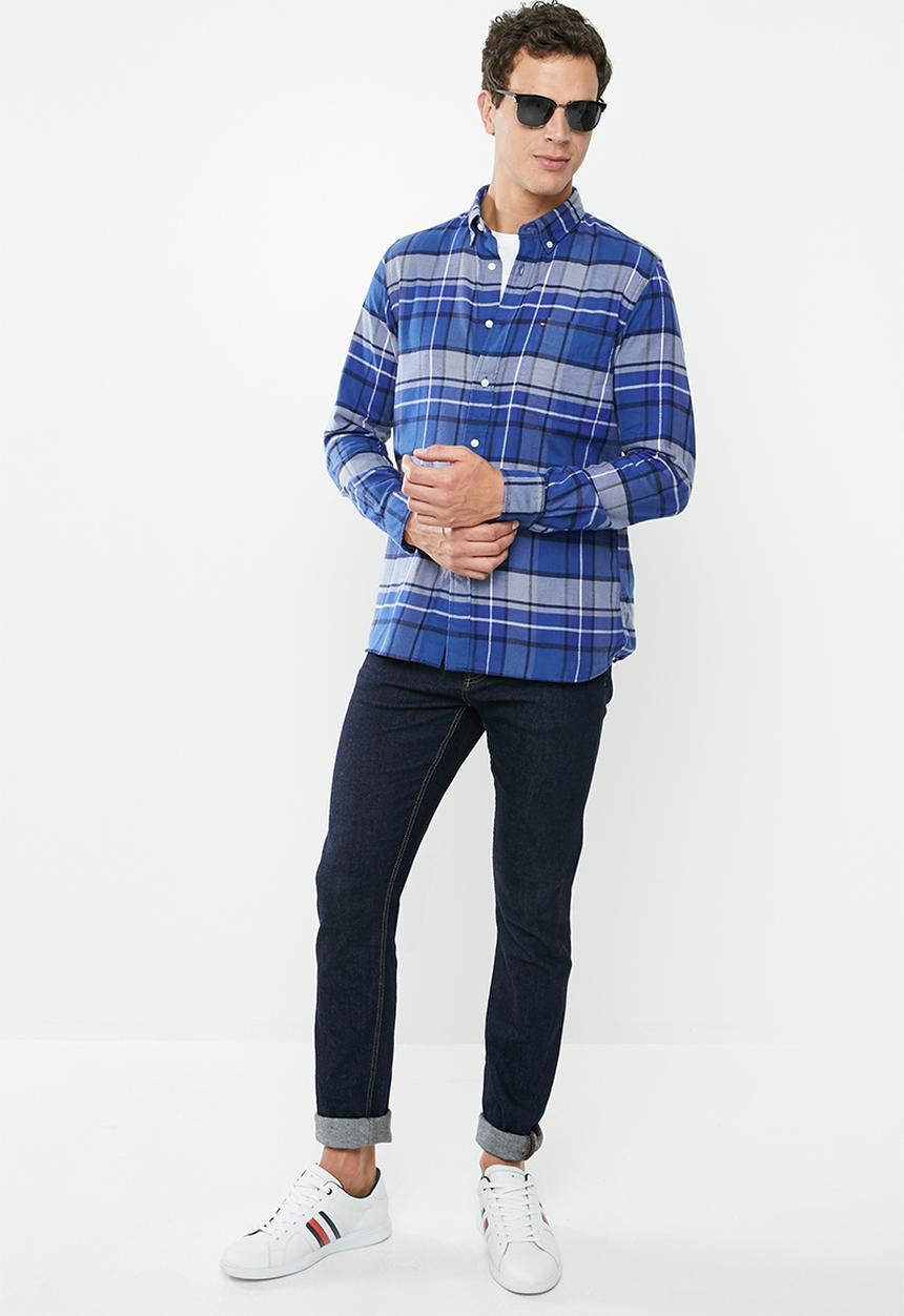 Tommy Hilfiger - Classic tartan shirt - blue