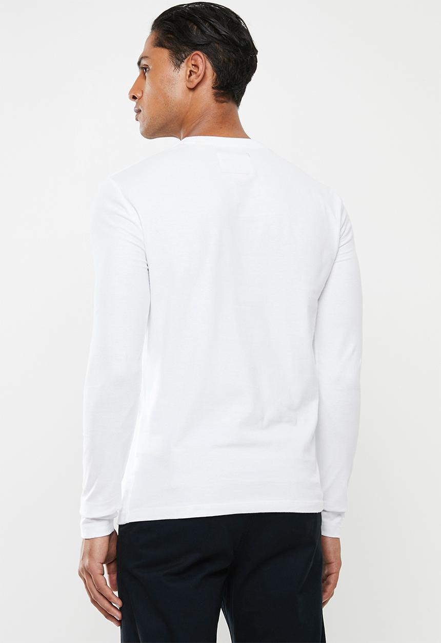 Superdry. - Ol vintage embroidery tee - white