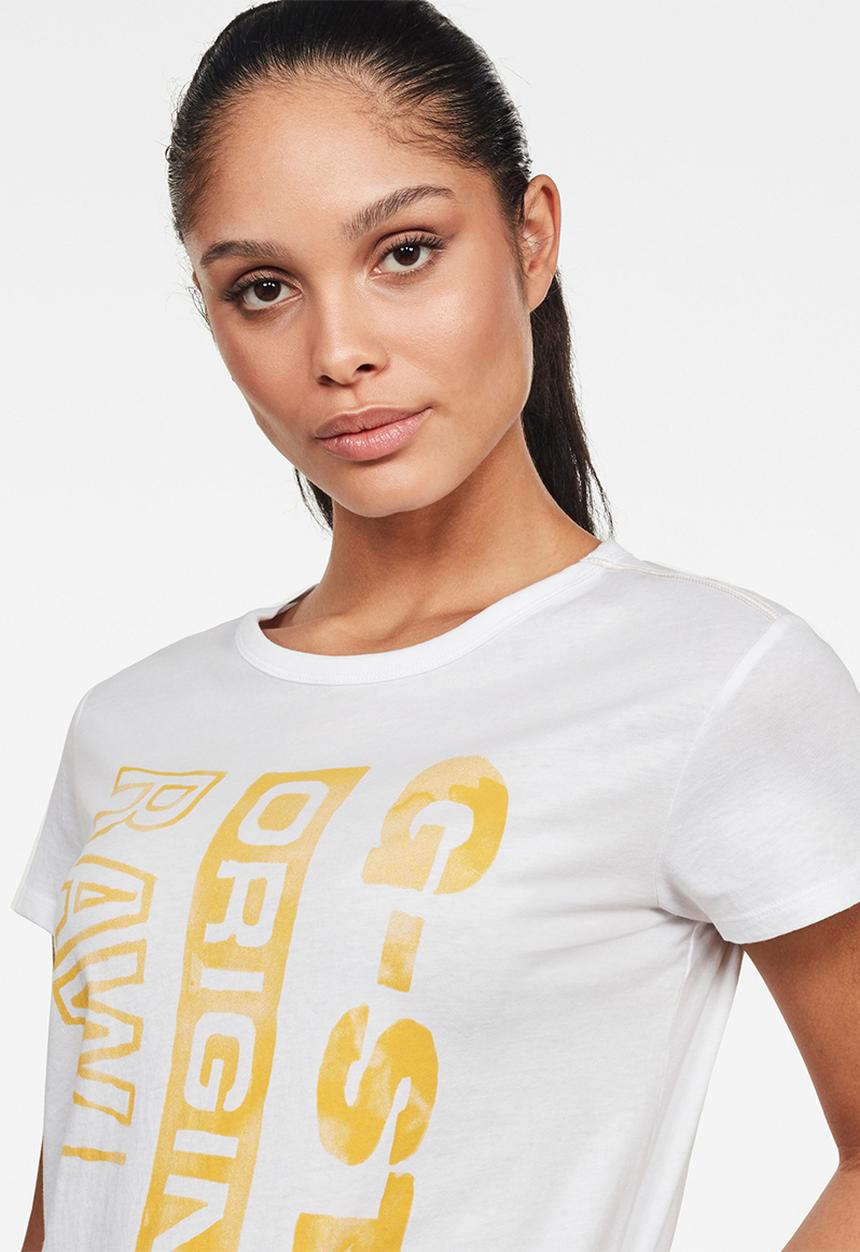 G-STAR - Graphic gyre short sleeve tee - white