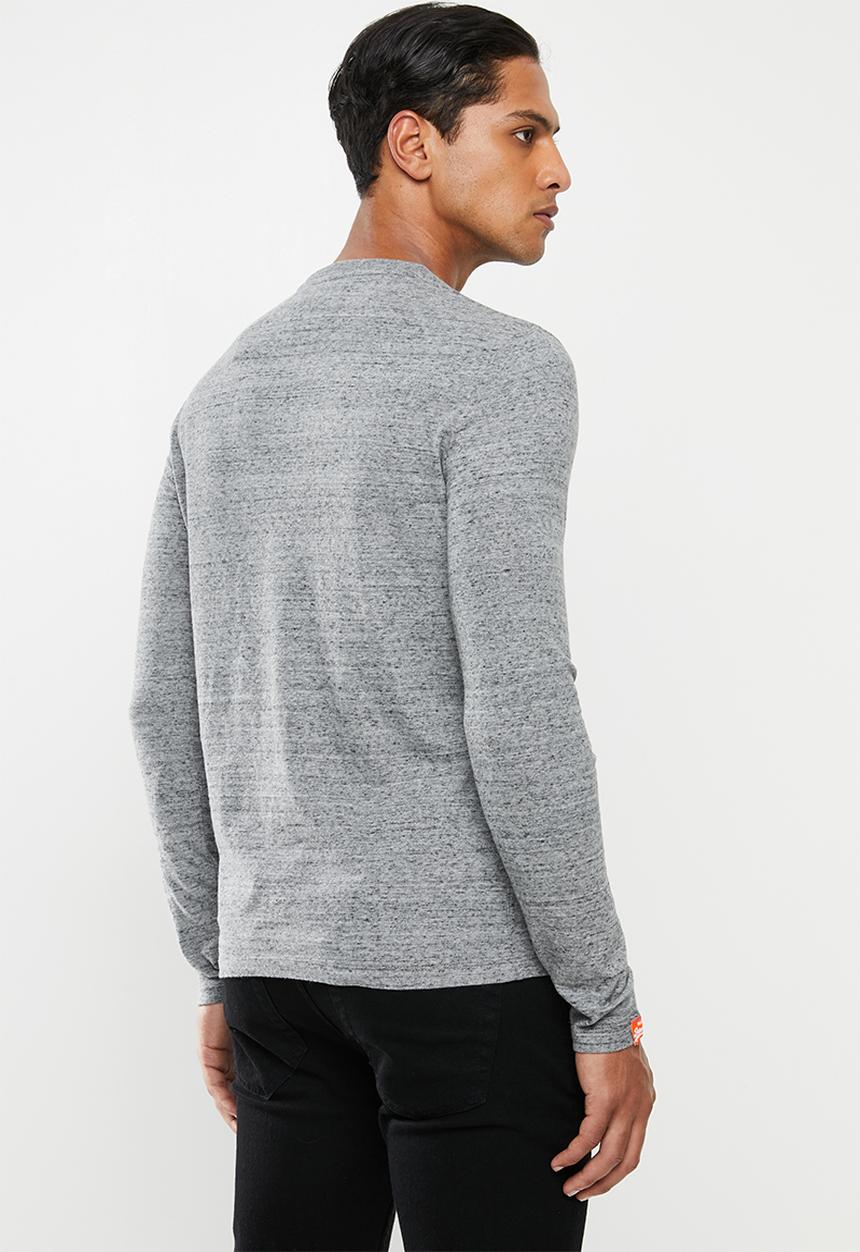 Superdry. - Ol vintage embroidery tee - grey