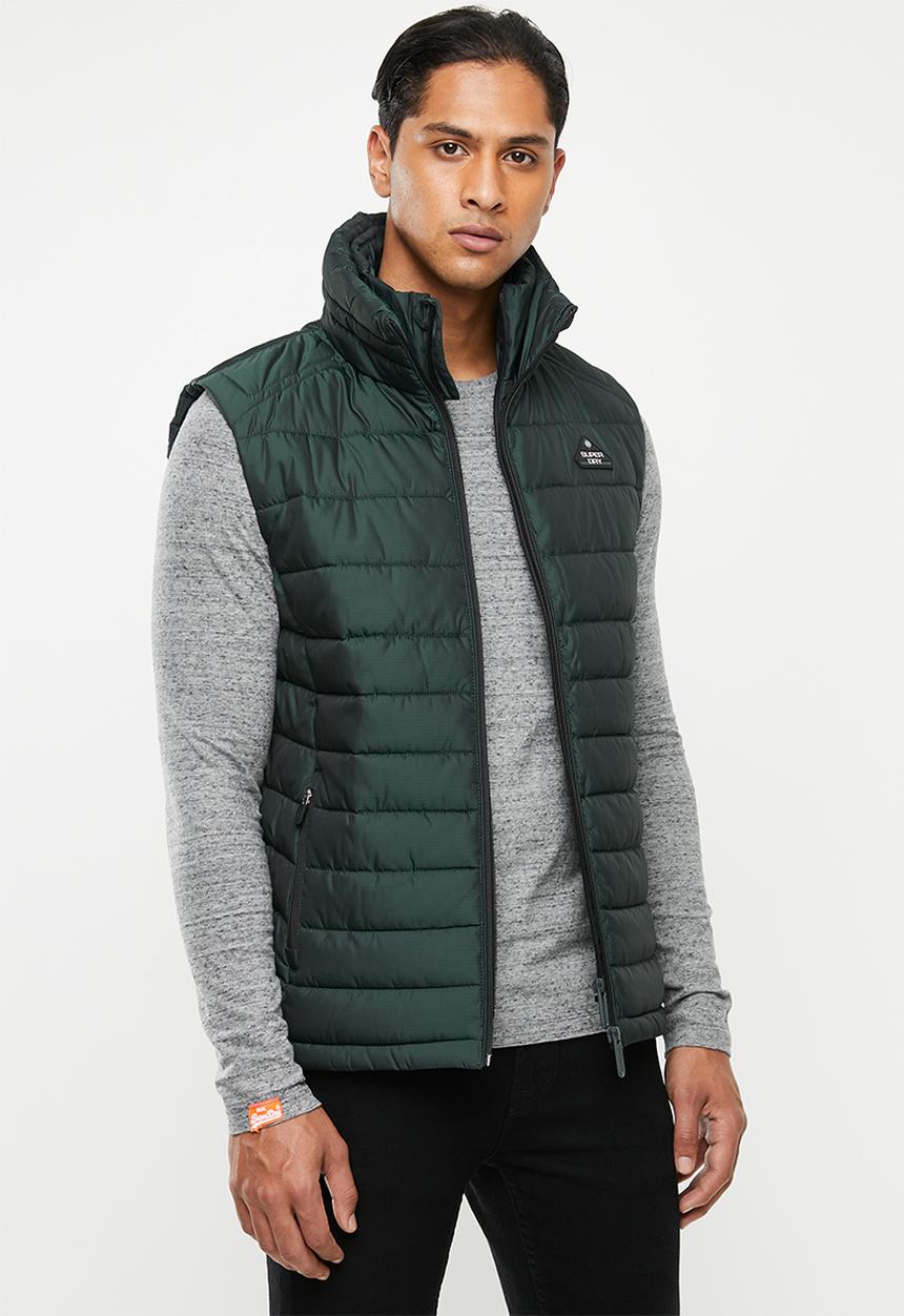 Superdry. - Double zip fuji gilet - green