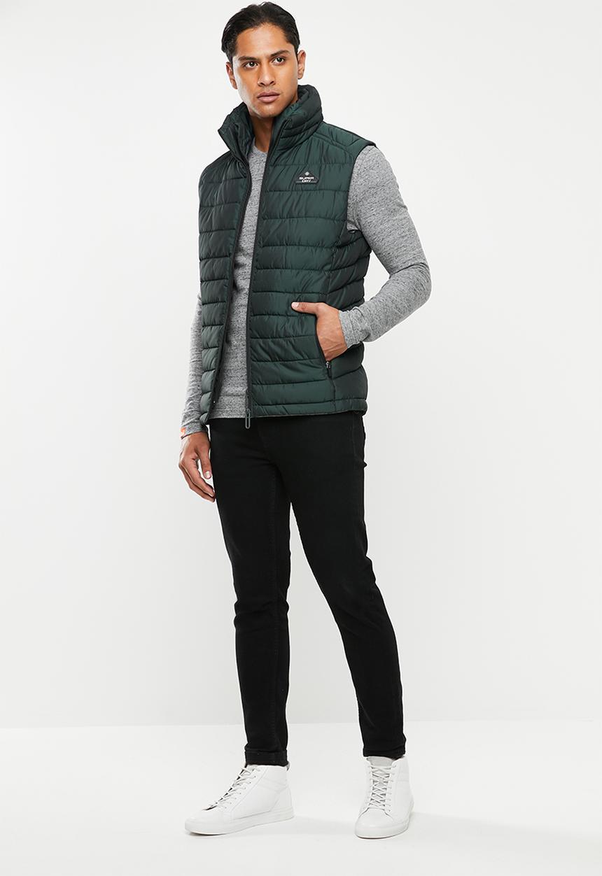 Superdry. - Double zip fuji gilet - green