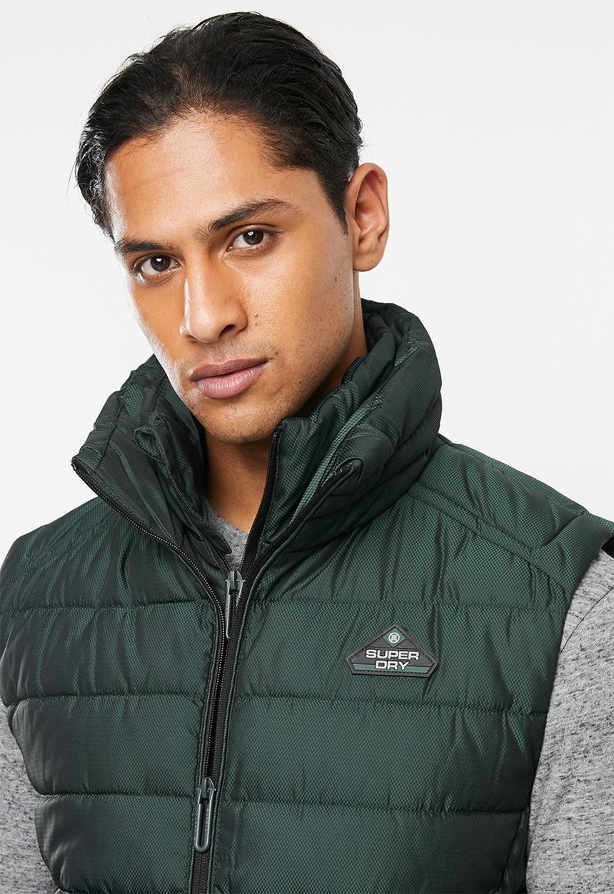 Superdry. - Double zip fuji gilet - green