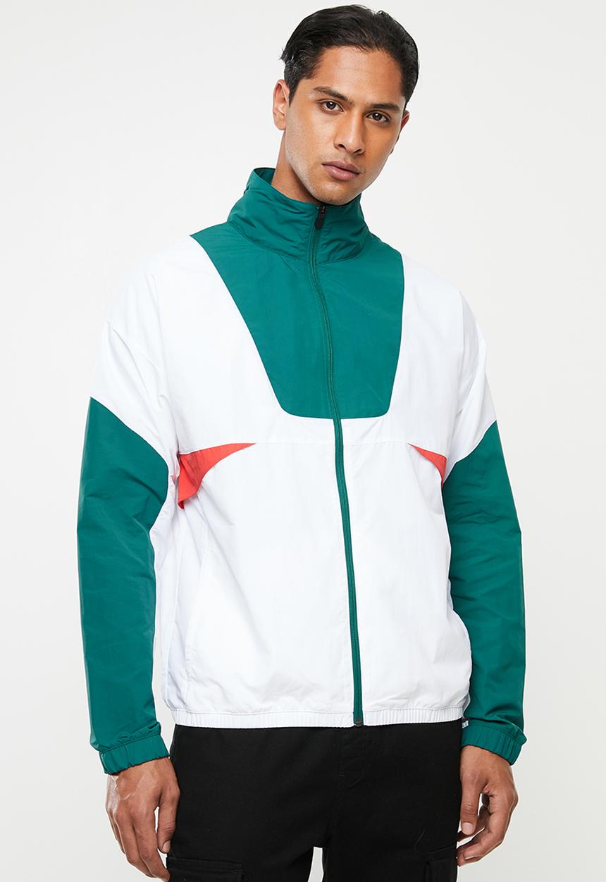 Reebok - MYT woven jacket - teal & white