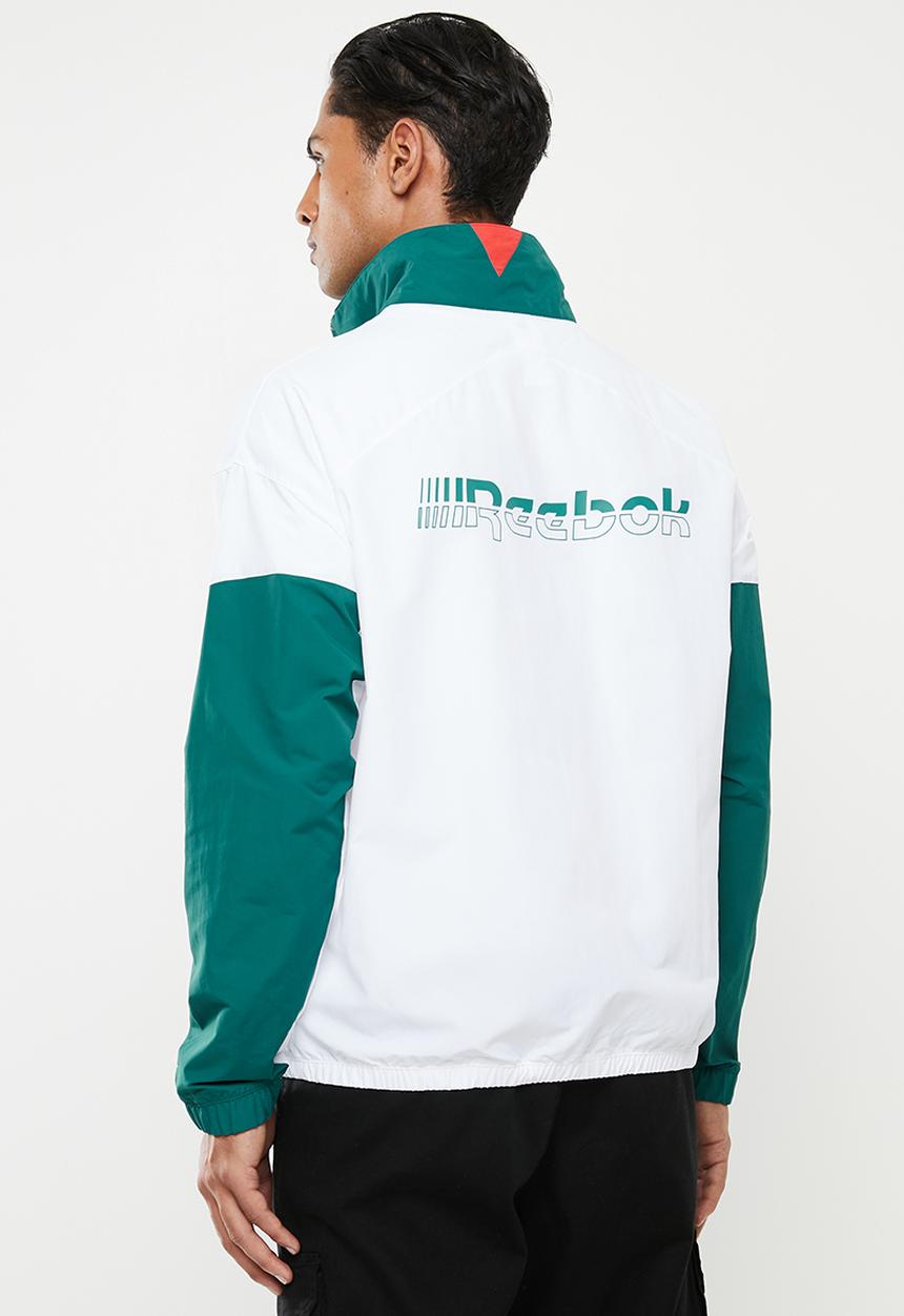 Reebok - MYT woven jacket - teal & white