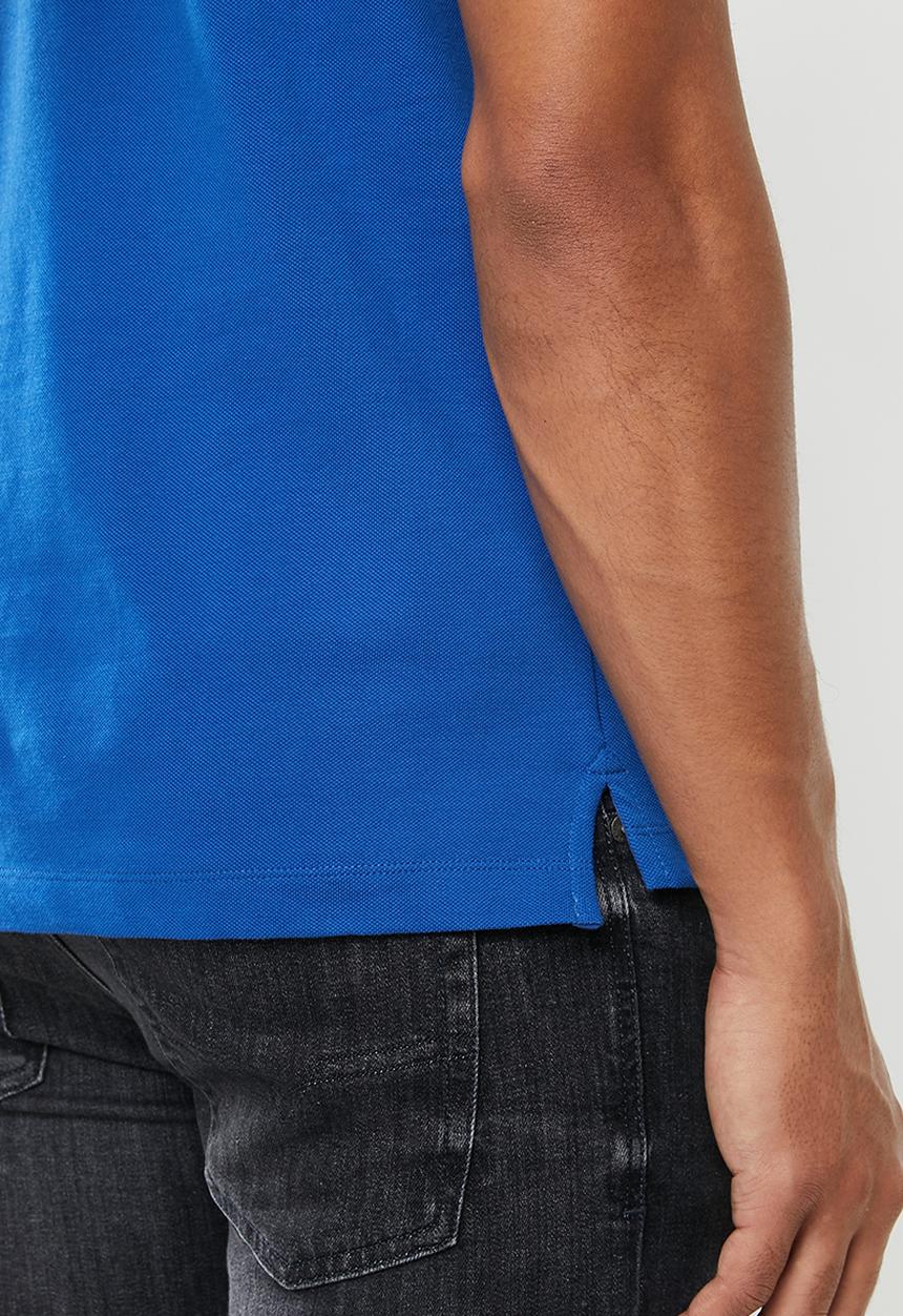 Diesel  - Kal patch short sleeve golfer - blue