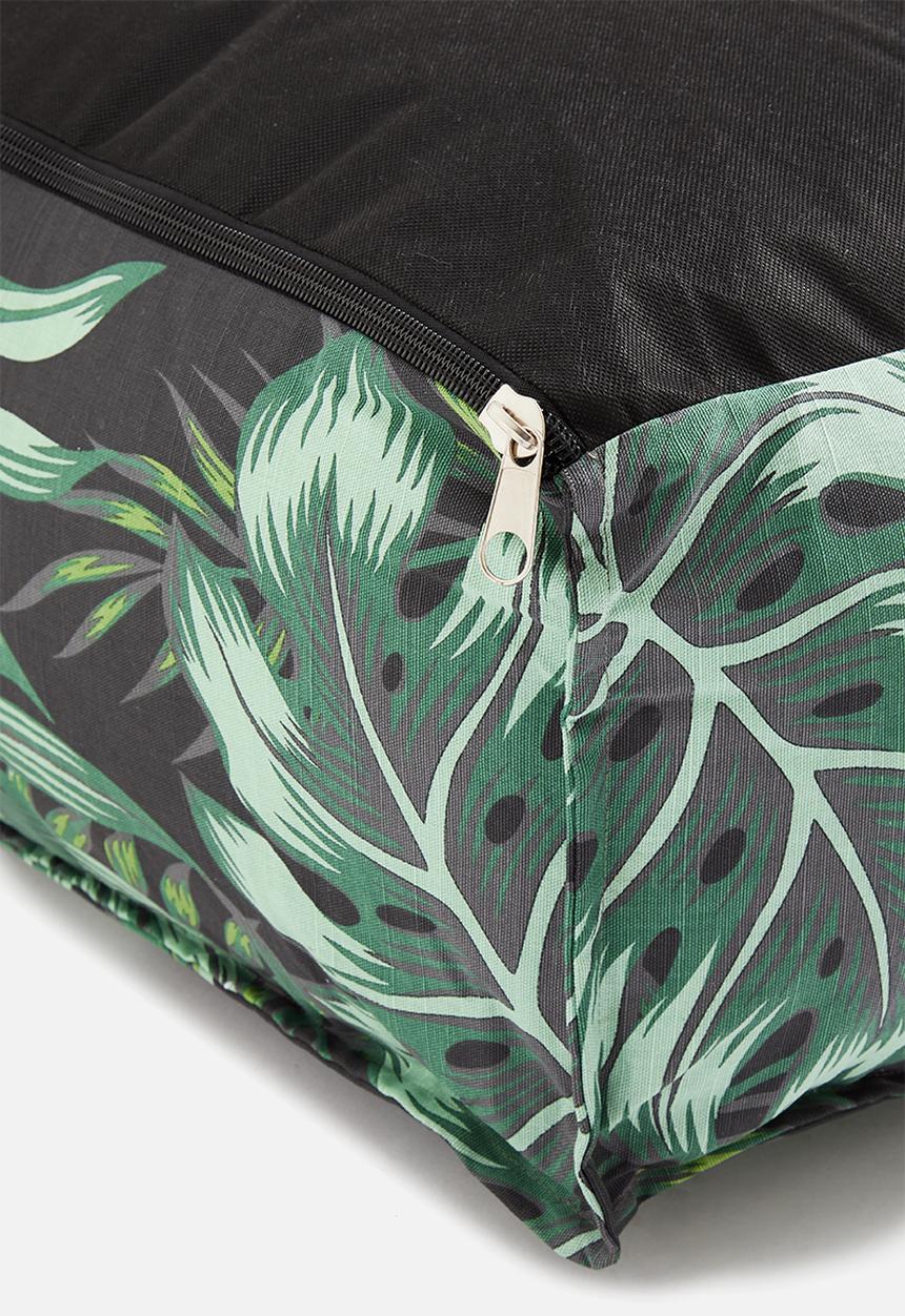Sixth Floor - Monteverde floor cushion - green & black