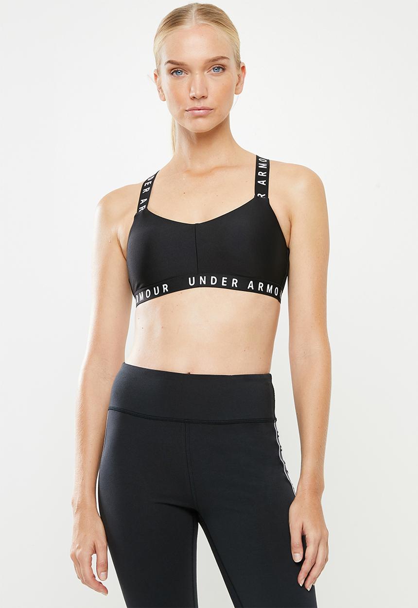 Under Armour - Wordmark strappy sportlette - black