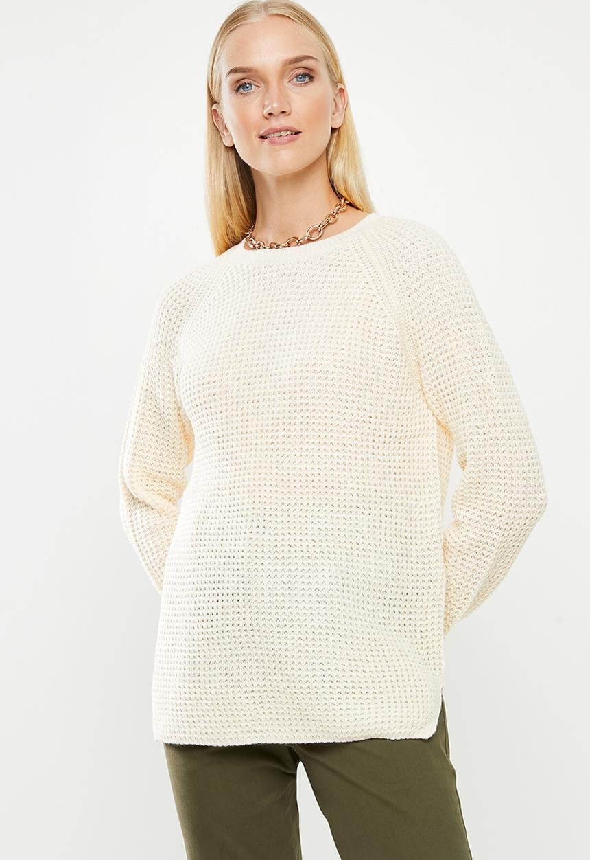 Vero Moda - Leanna o-neck blouse - cream
