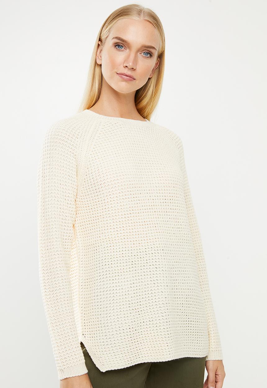 Vero Moda - Leanna o-neck blouse - cream